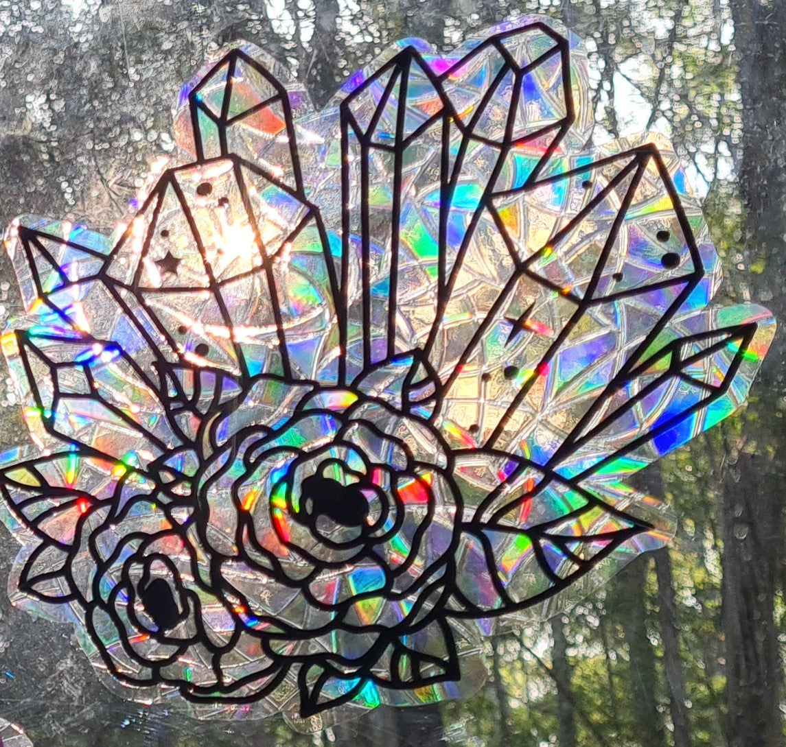 Crystal & Rose Suncatcher