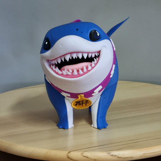 Jeff the Land Shark - 3D printed Figurine inspired from the Marvel Rivals Game