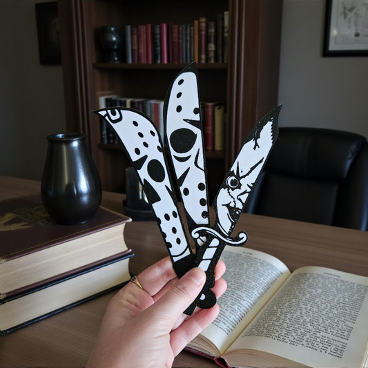 Horror knife bookmarks